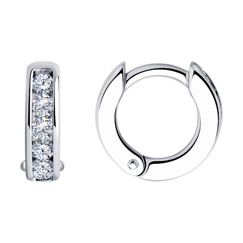 Серьги SOKOLOV - Серебро 925, Фианит (арт. 94026444)