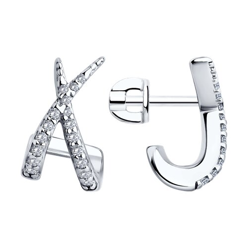 Серьги SOKOLOV - Серебро 925, Фианит (арт. 94026757)