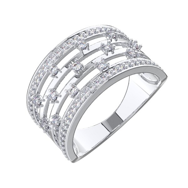 Кольцо POKROVSKY - Серебро 925, Фианит (арт. 1101606-00775)