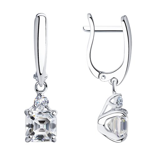 Серьги SOKOLOV - Серебро 925, Фианит (арт. 94025753)