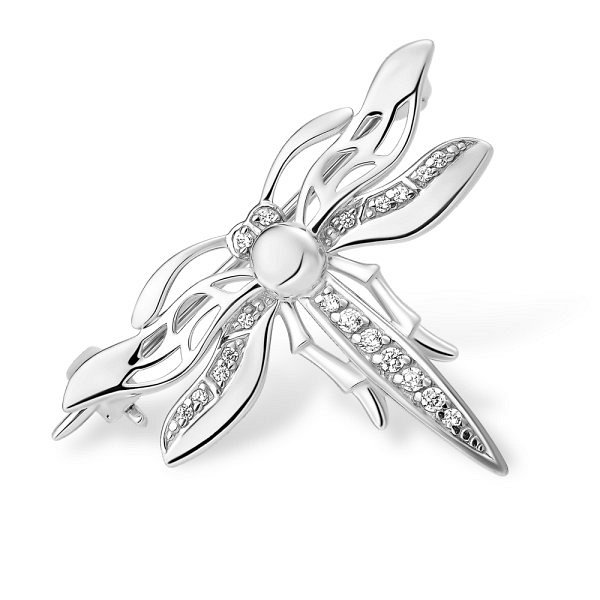 Брошь EFREMOV - Серебро 925, Фианит (арт. 15100112394-501)