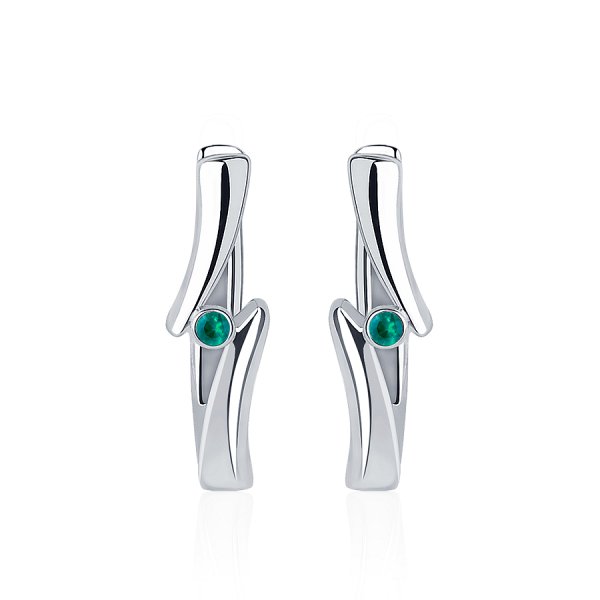 Серьги Platinum Lab. - Платина 950 (арт. ПС-007И-01)