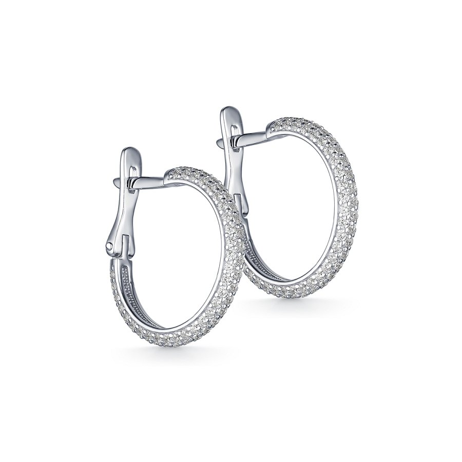 Серьги Дар - Серебро 925, Фианит (арт. С-3756р00)