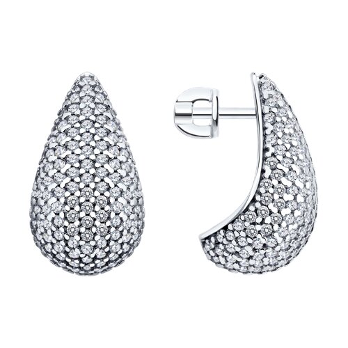 Серьги SOKOLOV - Серебро 925, Фианит (арт. 94027578)