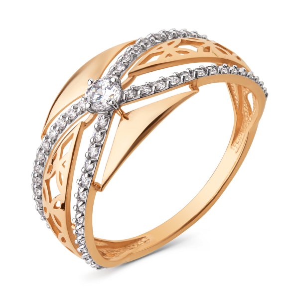 Кольцо ЮФ Династия - Золото 375, Фианит (арт. 031191-5102)