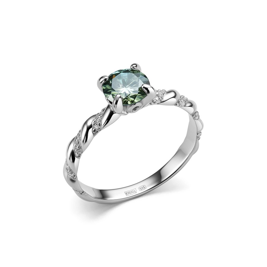 Кольцо Дар - Серебро 925, Синтетический морганит, Фианит (арт. К-5139рс1613900)