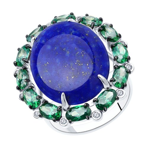 Кольцо Diamant - Серебро 925, Ляпис, Фианит (арт. 94-310-00894-1)
