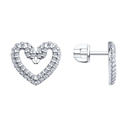 Серьги SOKOLOV - Серебро 925, Фианит (арт. 94026092)