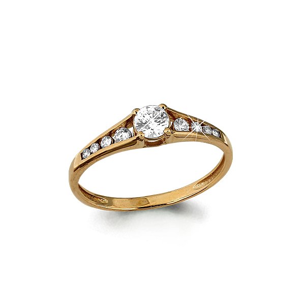 Кольцо Аквамарин - Золото 375, Фианит (арт. 660811.8)