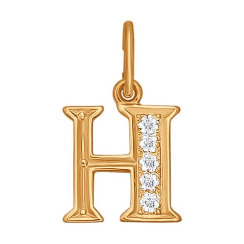 Подвеска SOKOLOV - Золото 585, Фианит (арт. 031099)