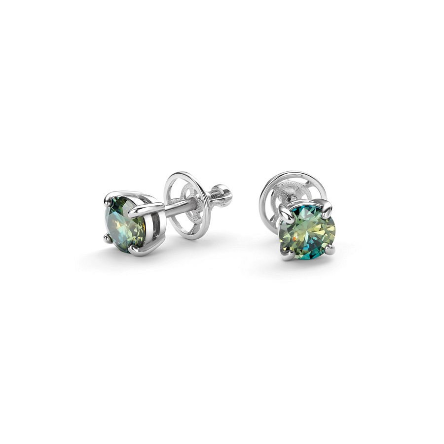 Серьги Дар - Серебро 925, Синтетический муассанит (арт. С-5153рс16139)