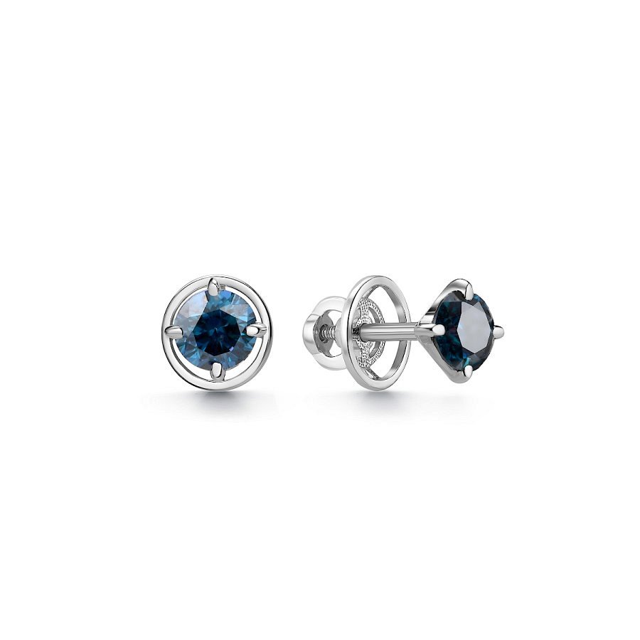 Серьги Дар - Серебро 925, Синтетический муассанит (арт. С-3784рс16156)