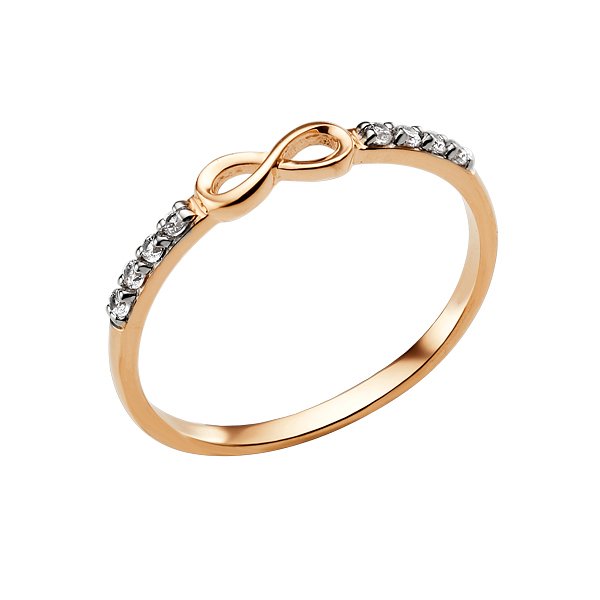 Кольцо ЮФ Династия - Золото 585, Фианит (арт. 006831-1102)