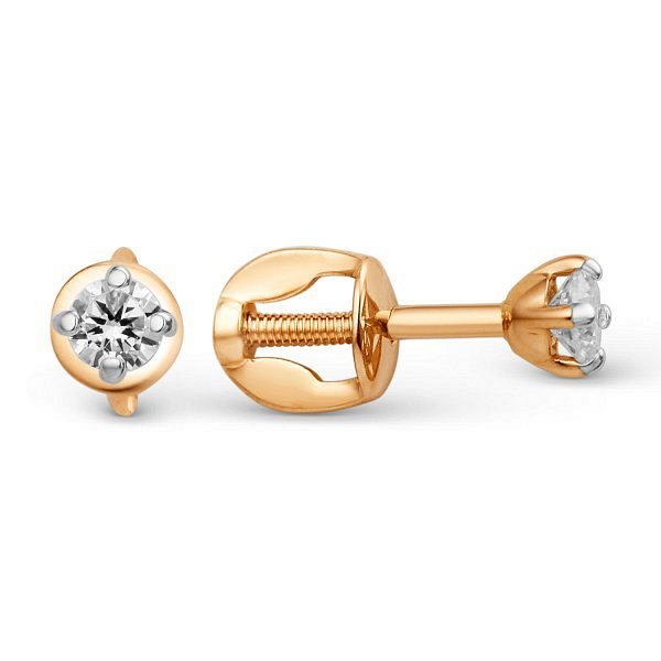 Серьга ЮФ Династия - Золото 375, Фианит (арт. 013502-5102)