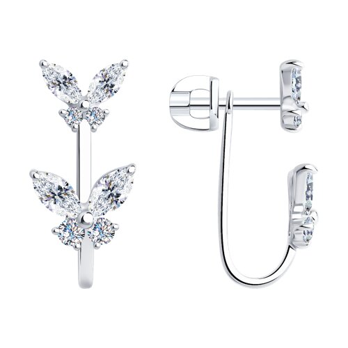 Серьги SOKOLOV - Серебро 925, Фианит (арт. 94026498)