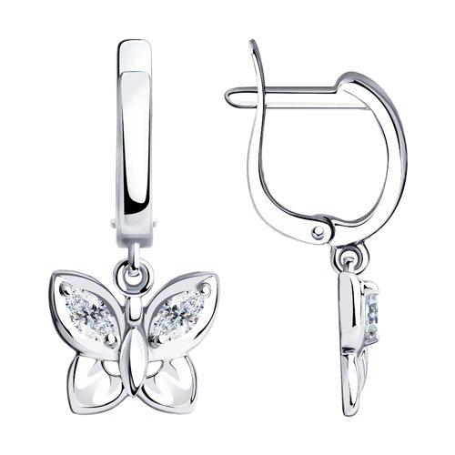 Серьги SOKOLOV - Серебро 925, Фианит (арт. 94023894)