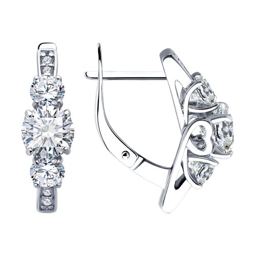 Серьги Diamant - Серебро 925, Фианит (арт. 94-120-02151-1)