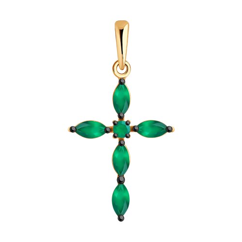 Подвеска Diamant - Золото 585, Агат (арт. 51-330-02045-6)