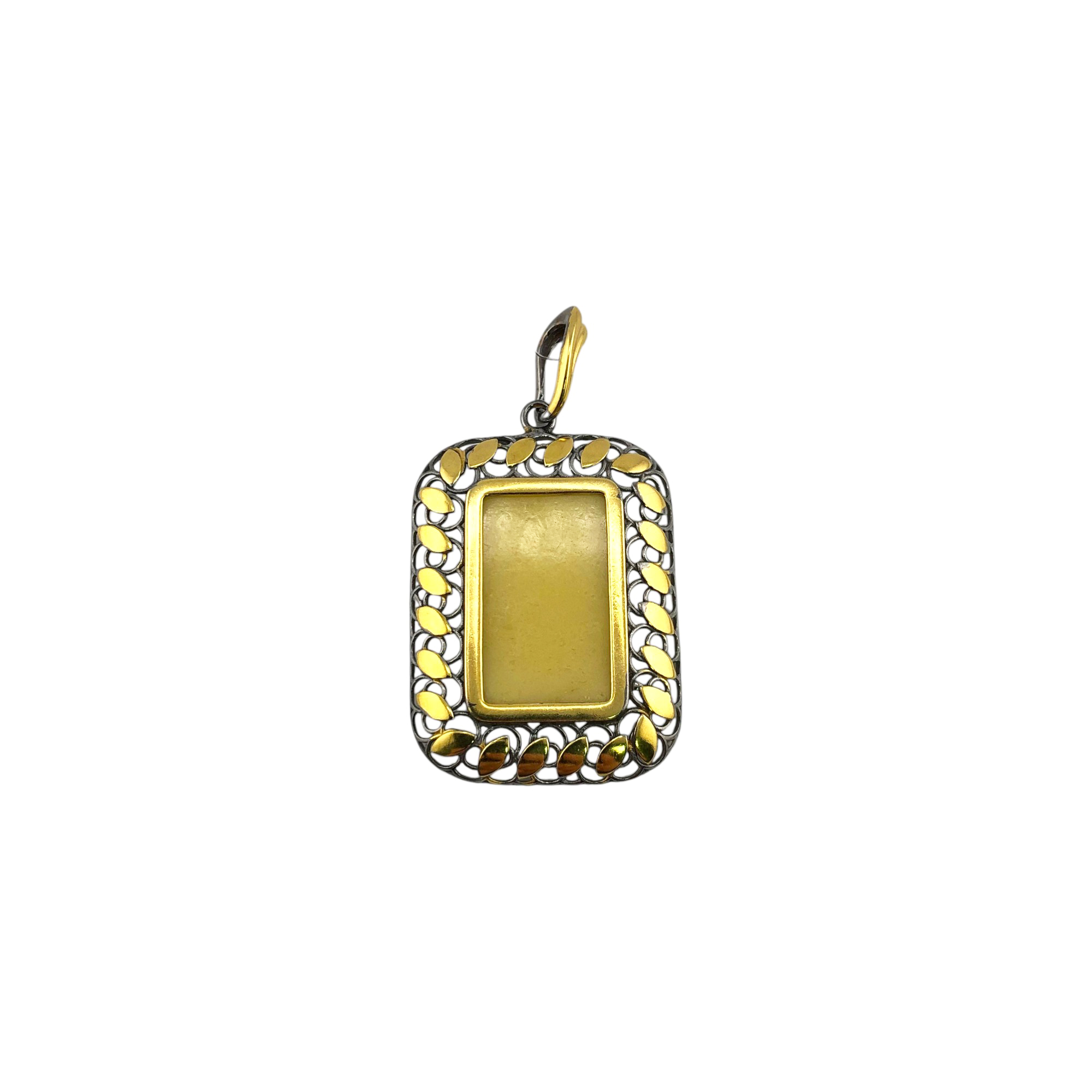 Подвеска Янтарная волна - Серебро 925, Янтарь (арт. 823324б)