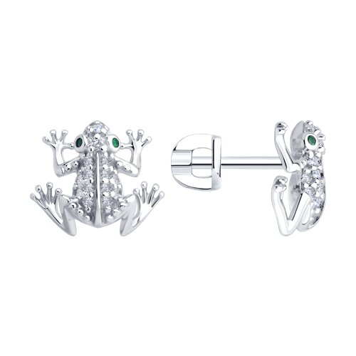 Серьги SOKOLOV - Серебро 925, Фианит (арт. 94027043)