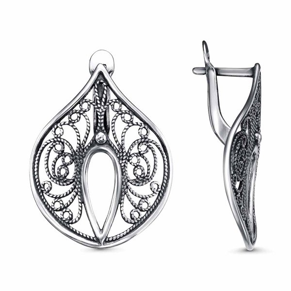 Серьги Красная пресня - Серебро 925 (арт. 33015860)