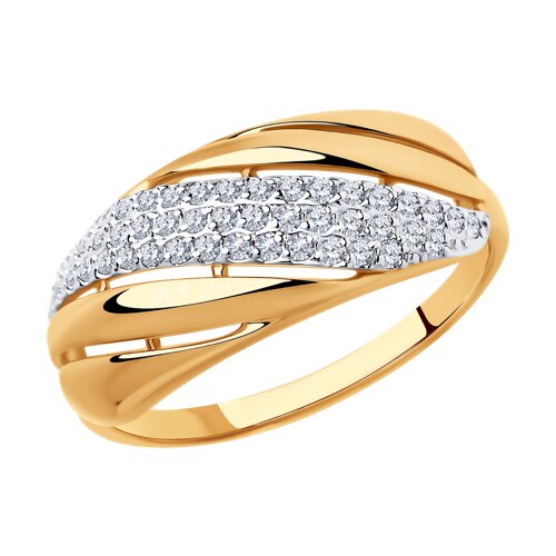 Кольцо Diamant - Золото 585, Фианит (арт. 51-110-00233-1)
