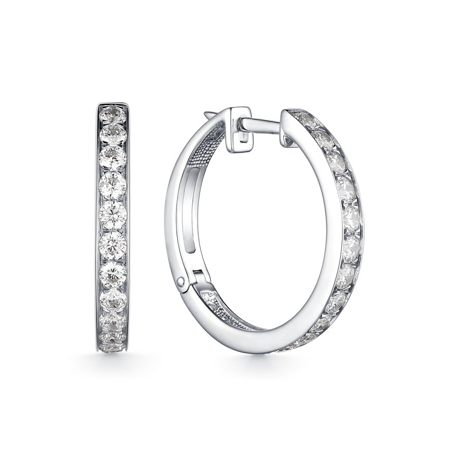 Серьги Дар - Серебро 925, Фианит (арт. С-3718рс200)