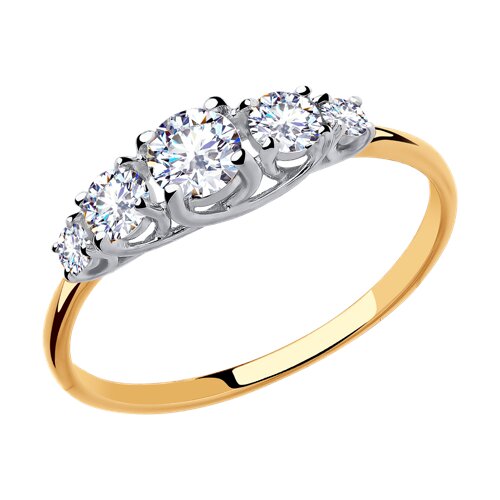 Кольцо SOKOLOV - Золото 375, Фианит (арт. 31-110-00253-1)