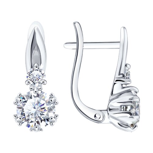 Серьги SOKOLOV - Серебро 925, Фианит (арт. 94027569)