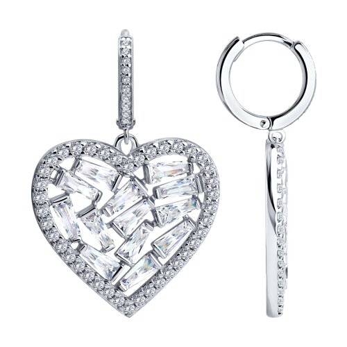 Серьги SOKOLOV - Серебро 925, Фианит (арт. 94027535)