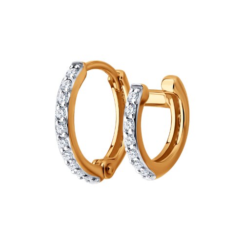 Серьга SOKOLOV - Золото 585, Фианит (арт. 170085)