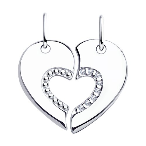 Подвеска Diamant - Серебро 925, Фианит (арт. 94-130-01585-1)