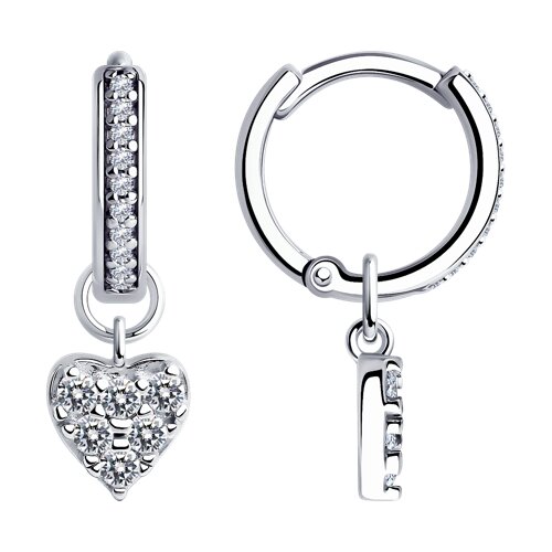 Серьги SOKOLOV - Серебро 925, Фианит (арт. 94025964)