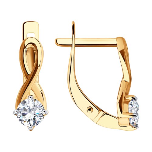 Серьги SOKOLOV - Золото 375, Фианит (арт. 31-120-01001-1)