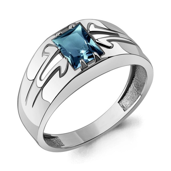 Кольцо Аквамарин - Серебро 925, Топаз лондон (арт. 6562308.5)