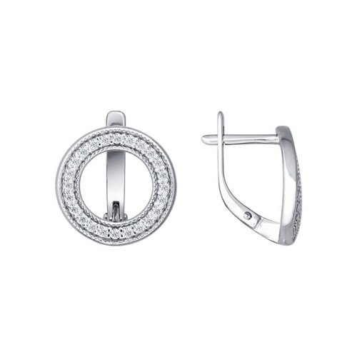 Серьги SOKOLOV - Серебро 925, Фианит (арт. 94021420)