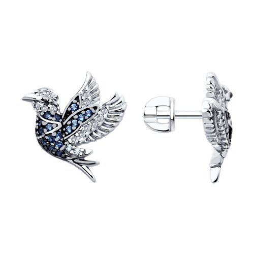 Серьги SOKOLOV - Серебро 925, Фианит (арт. 94026447)