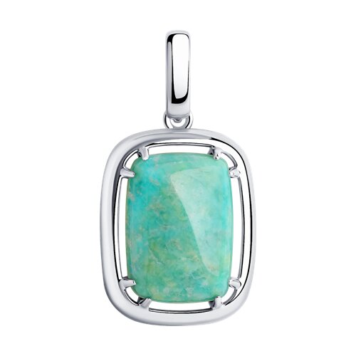 Подвеска Diamant - Серебро 925, Амазонит (арт. 94-330-00897-1)