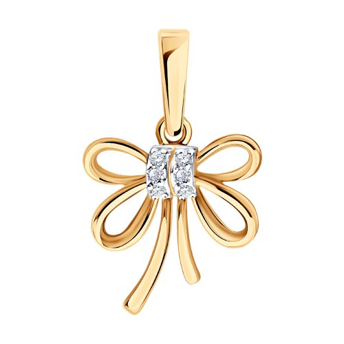 Подвеска SOKOLOV - Золото 585, Фианит (арт. 036870)