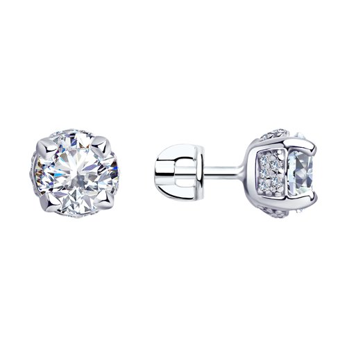 Серьги SOKOLOV - Серебро 925, Фианит (арт. 94023408)