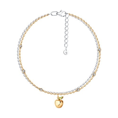 Браслет SOKOLOV - Серебро 925, Фианит, Эмаль (арт. 94051195)