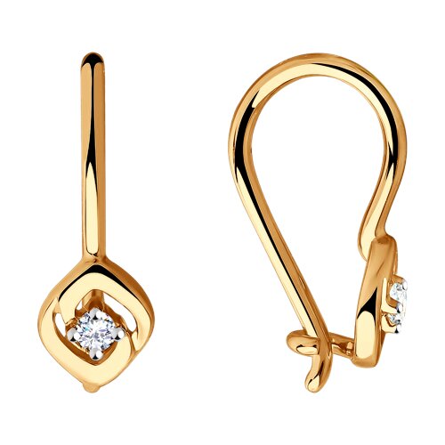 Серьги SOKOLOV - Золото 375, Фианит (арт. 31-120-00689-1)