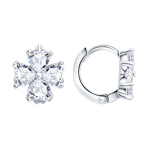 Серьги SOKOLOV - Серебро 925, Фианит (арт. 94027659-91)