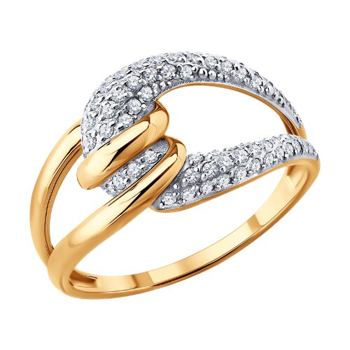 Кольцо SOKOLOV - Золото 585, Фианит (арт. 019895)