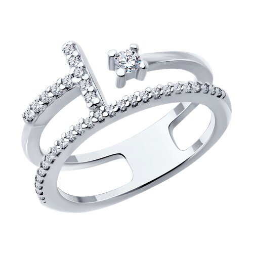 Кольцо SOKOLOV - Серебро 925, Фианит (арт. 94014215)