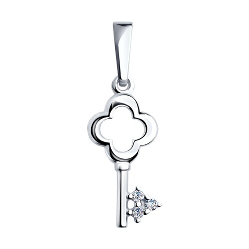 Подвеска SOKOLOV - Серебро 925, Фианит (арт. 94031733)