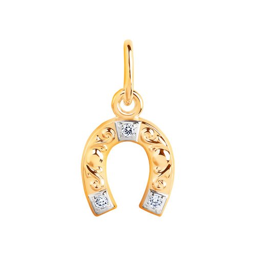 Подвеска SOKOLOV - Золото 585, Фианит (арт. 033097)