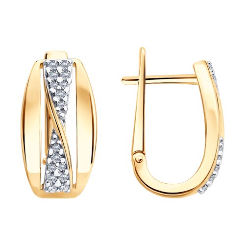 Серьги SOKOLOV - Серебро 925, Фианит (арт. 93022554)