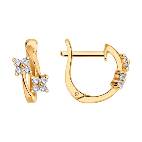 Серьги SOKOLOV - Серебро 925, Фианит (арт. 93020026)