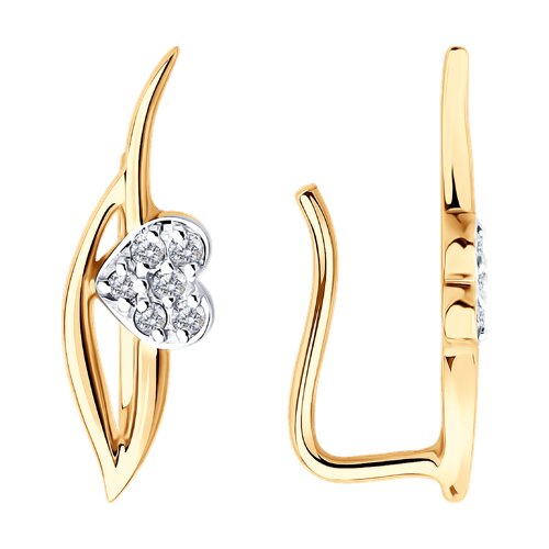 Серьги SOKOLOV - Золото 585, Фианит (арт. 0200492)